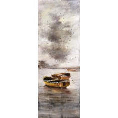 Abdul Hameed, 12 x 36 inch, Acrylic on Canvas, Seascape Painting, AC-ADHD-100